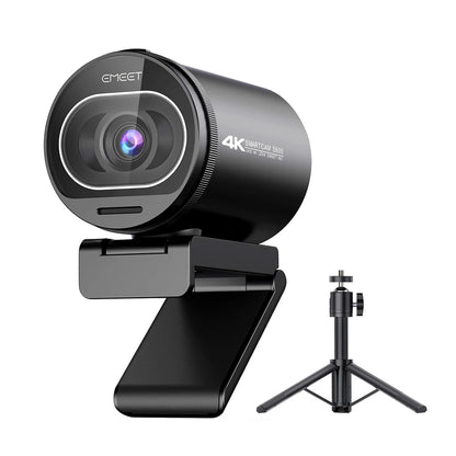 4K Webcam EMEET S600 SmartCam With Tripod USB Camera for Computer/Laptop Autofocus Sony Sensor 60FPS@1080P Streaming Web Camera