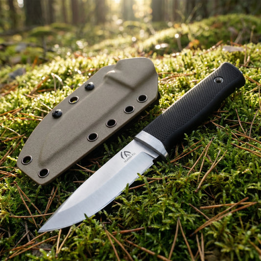 Portable storage outdoor knife, exquisite with sheath protection, camping, hiking, short distance travel, multifunctional knife