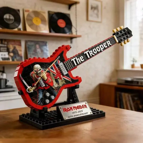 Byggklossmodell gitarr