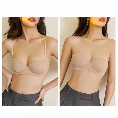 Seamless Push-Up Bras For Women 1/2 Cup Padded Support Soft Underwire Bralette Comfort Fixed Cup Underwear Sexy Lingerie S-XL