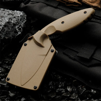 Simple and portable straight knife with sheath storage, anti slip and comfortable handle, outdoor outing, fishing, gardening, mu