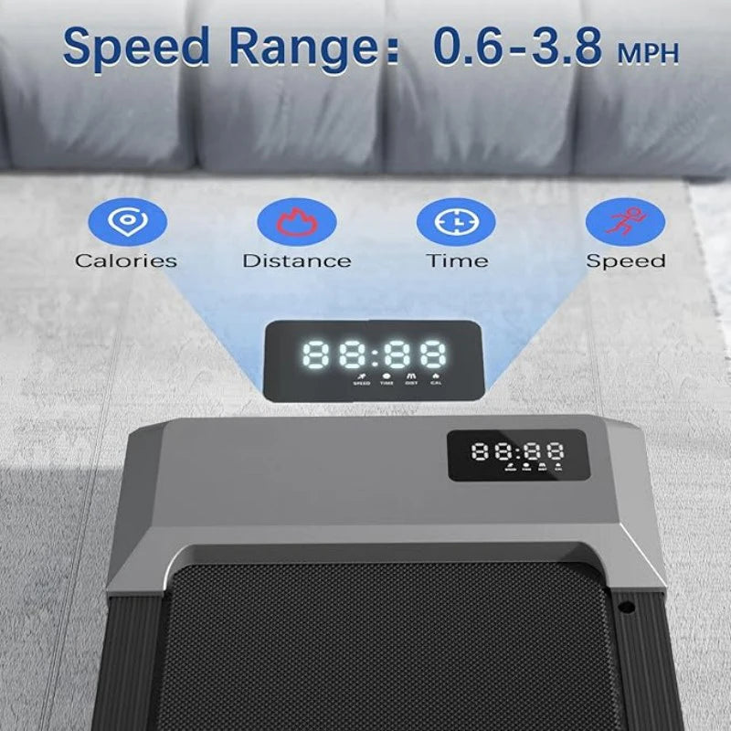 Löpband och Walking Pad för Hemmabruk – 2,5 HK, Max 159 kg, LED-display och PitPat-app
