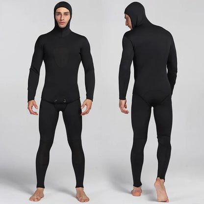 1,5mm Neopren Våtdräkt Herr – 2-delad, UV-skydd, Dykning & Simning, S–XXXL