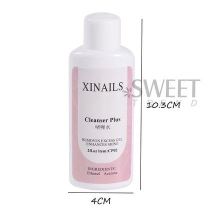 1Bottle Nail Degreaser Liquid Surface Sticky Layer Gel Polish Excess Remover Acetone Nail Extension Auxiliary Nail Cleaner Plus