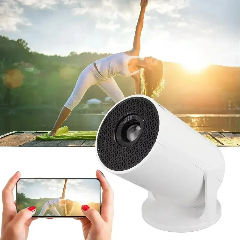 2026 New Mini HY300 Projector Android 13 4K Supported Native 1080P WiFi Bluetooth Home & Outdoor Movie Projector For Bedroom
