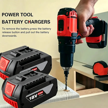 18V 8.0Ah Suitable for Bosch Battery GBA Professional GBA GSR GSB BAT609G BAT622 BAT618G with LED Power Display