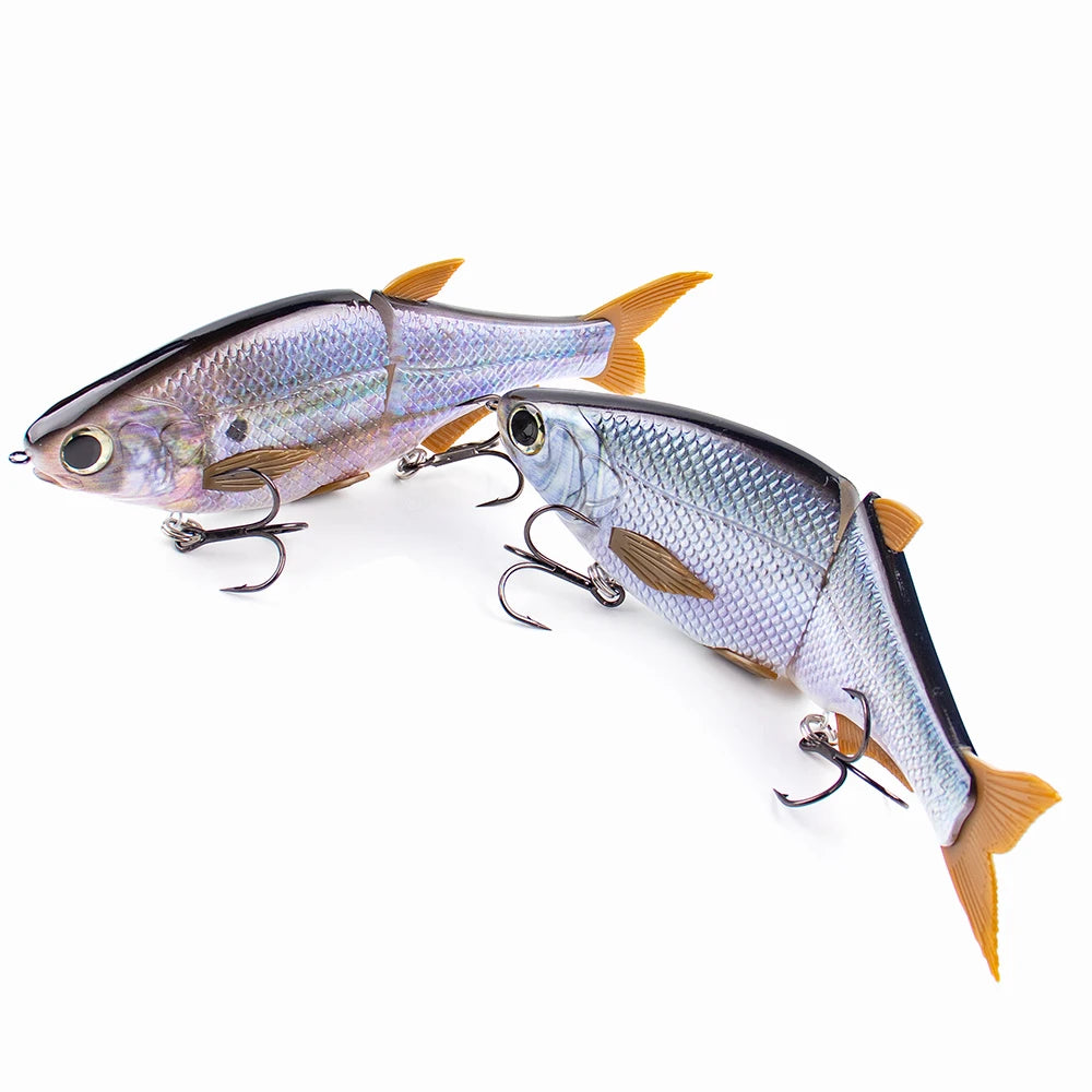 PyroCatus Big Game Glide Shad Baits 23cm/140g Sinking Hard Body Baits Soft Tail Fishing Lures Jointed Swimbait Tackle