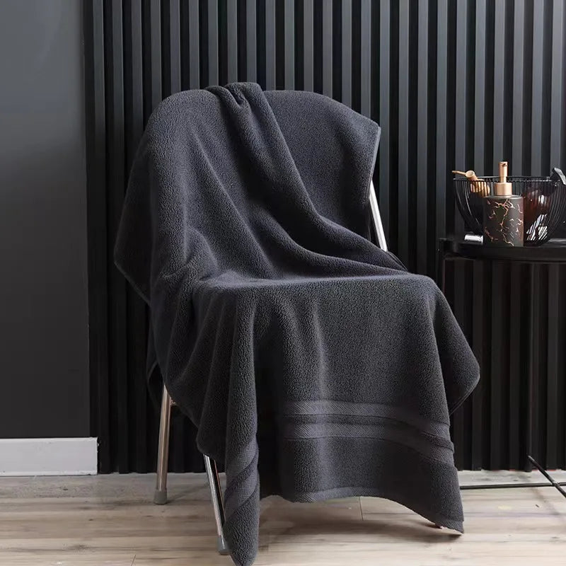 1/2/3pcs Grey Bath Towels Set for Adults - Absorbent Luxury Cotton Towels for Bathroom Home Hotel Beauty Salon Beach Gift Towels