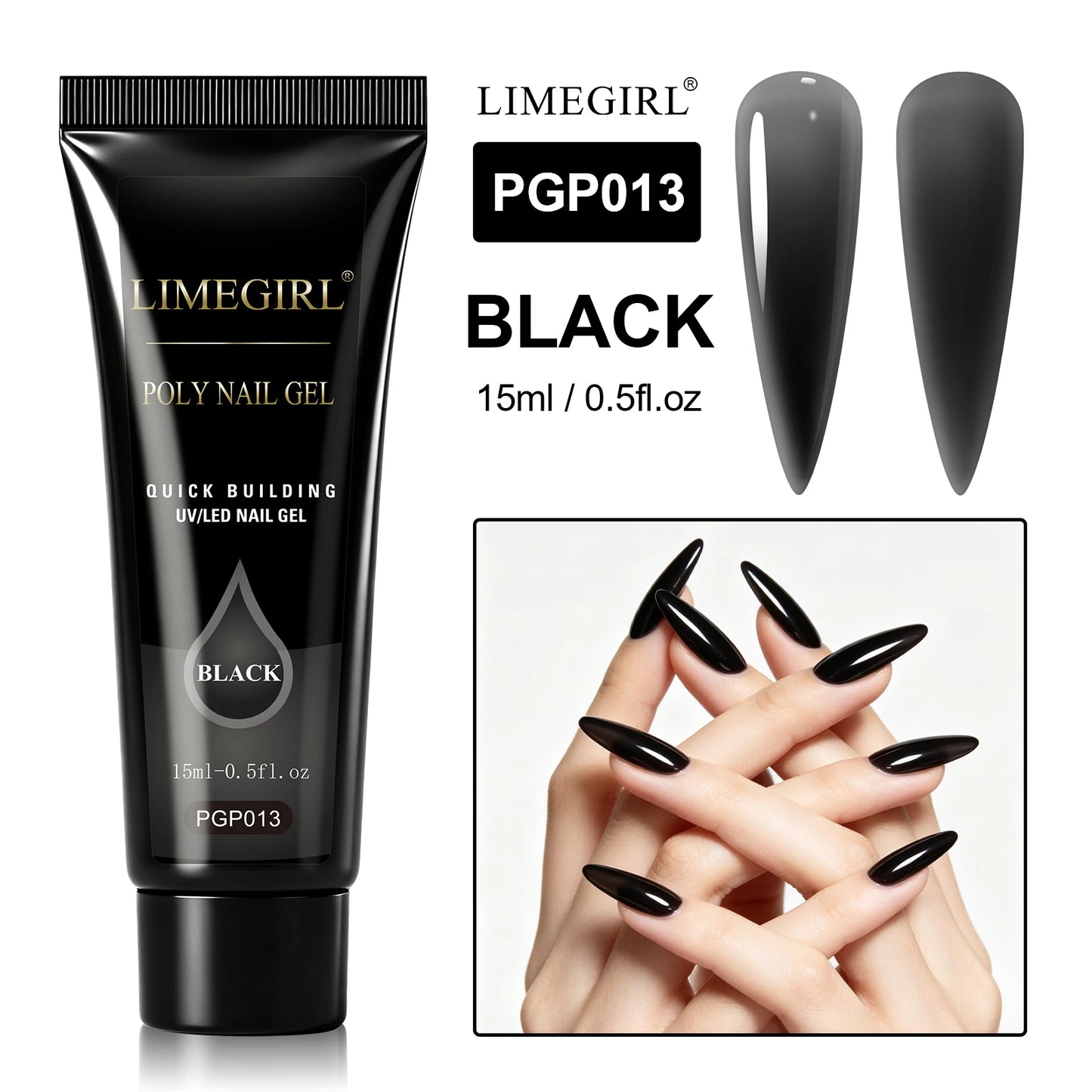 LIMEGIRL 25Colors Poly Extension Nail Gel For Nails Art Acrylic Manicure Design UV Varnishes Semi Permanent Quick Extension Gel
