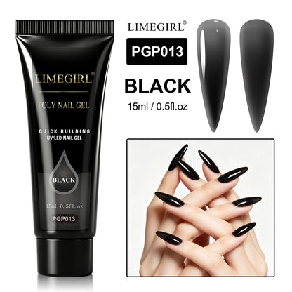 LIMEGIRL 25Colors Poly Extension Nail Gel For Nails Art Acrylic Manicure Design UV Varnishes Semi Permanent Quick Extension Gel
