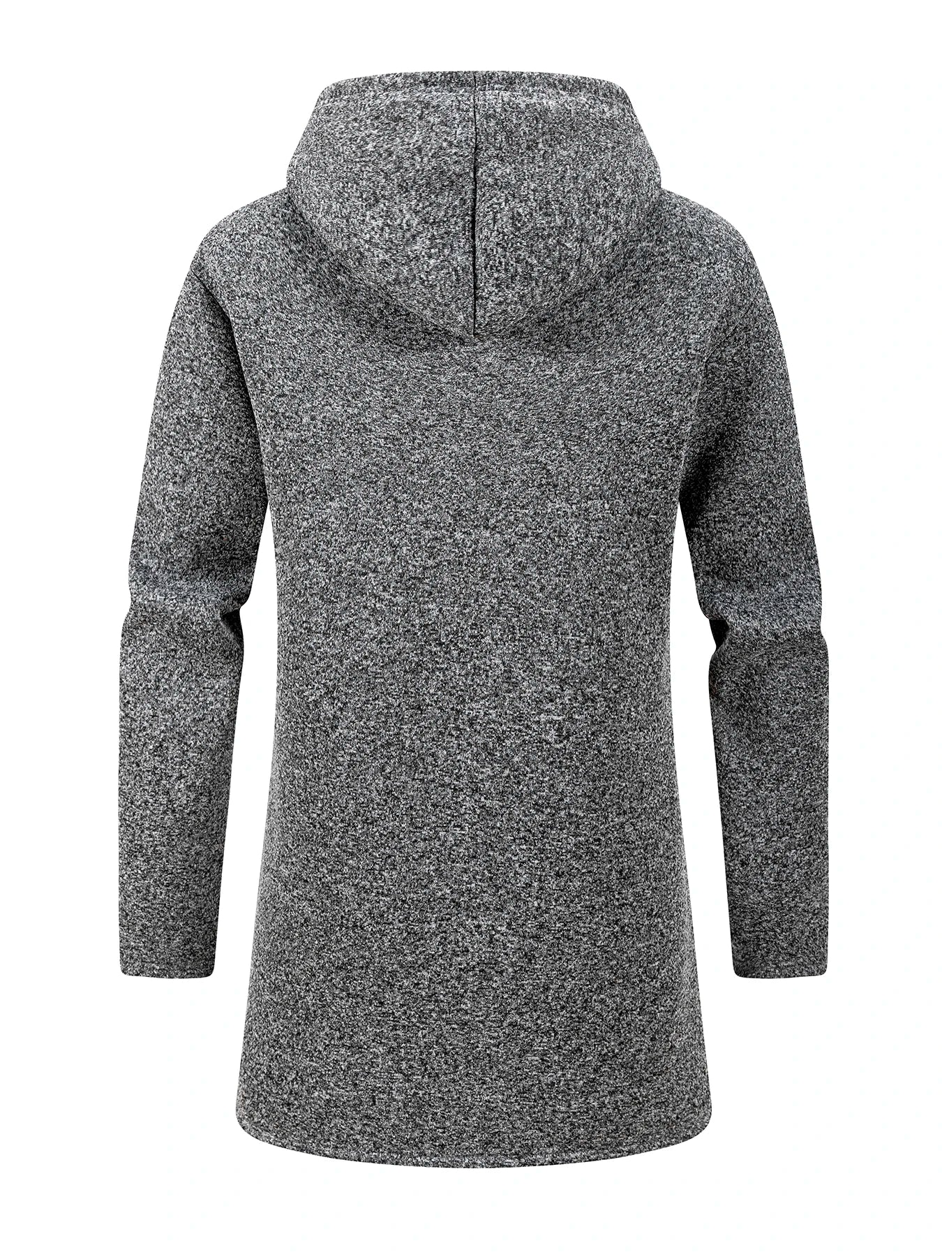 Herr Lång Vinterjacka med Fleece – Varm Vindskyddande Hoodie med Dragkedja, 4 Färger, Storlek S–XXXL