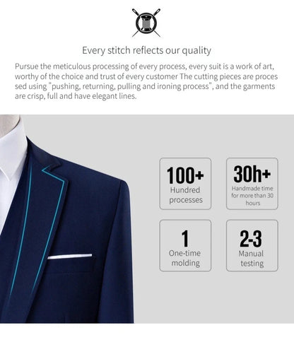 Men Suits Sets High Quality For Wedding Elegant 2 Pieces Jackets Pants Stretch Blazers Tailored Formal Full 2025 Costume