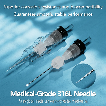 BIGWASP Cartridge Tattoo Needles 0.30mm 0.35mm Disposable Round Liner for Cartridge Tattoo Machine Pen Tattoo Supply 20 Pcs/Lot