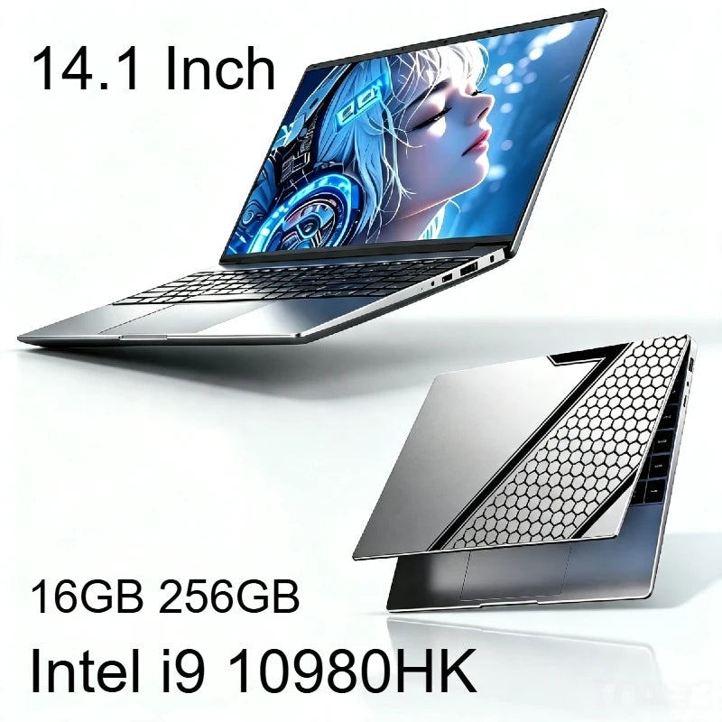 2026 Hot 14.1" Laptop Intel Core i9-10980HK 32GB RAM 2TB SSD Win11 Pro 1920x1080 FHD Ultra Slim Gaming Notebook Computer PC