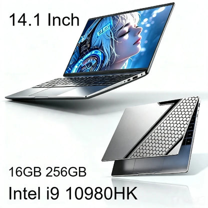 2026 Hot 14.1" Laptop Intel Core i9-10980HK 32GB RAM 2TB SSD Win11 Pro 1920x1080 FHD Ultra Slim Gaming Notebook Computer PC