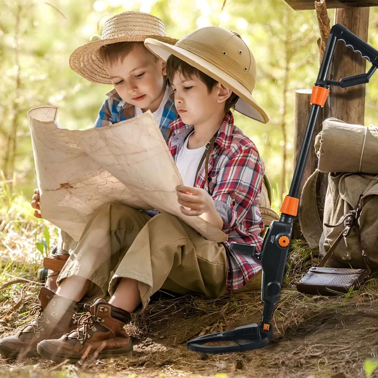 LCD Display Metal Detector,Lightweight Metal Detector Waterproof Search Coil,High Precision Metal Detector for Kid Beginner