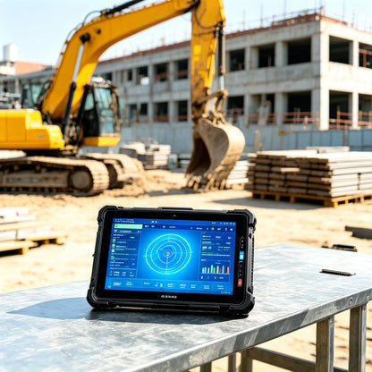 11-Inch Rugged Industrial Waterproof Laptop Intel i7-1255U CPU with Adjustable Stand for 1D/2D Scanner Windows OS IP67