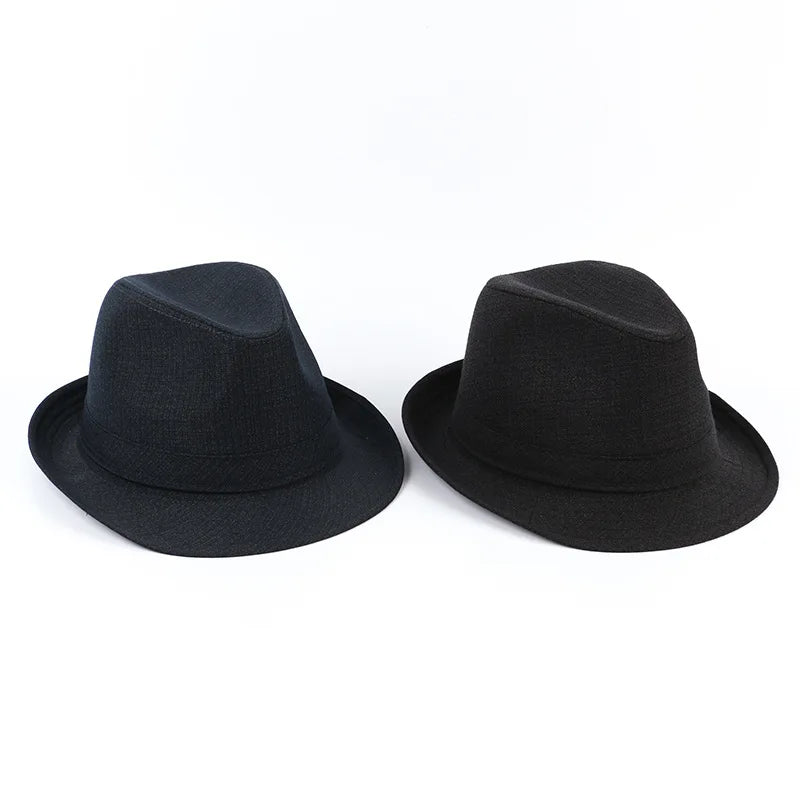 Autumn&Winter Hats For Men Fedoras Top Jazz Plaid Hat Adult Bowler Hats