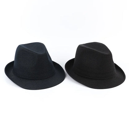 Autumn&Winter Hats For Men Fedoras Top Jazz Plaid Hat Adult Bowler Hats