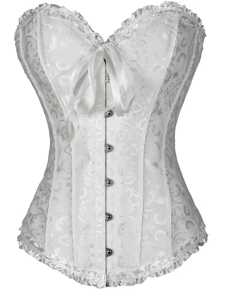 Sexig gotisk korsett shapewear dam steampunk snörning midjeträning