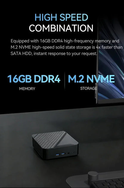 Intel i9 10980HK Mini PC New Portable High-Performance USB 3.0 16GB RAM DDR4 Wi-Fi6 high-frequency memory