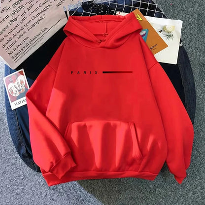 Paris Letter Womens Sweatshirts Printed Home Casual Hoodies Sports Pullover Tops Daily High Quality Woman Clothing Autumn Winter