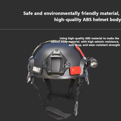 Taktisk hjälm i ABS-plast med justerbar passform, 56–60 cm