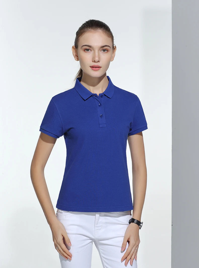 Polo-shirt med Eget Tryck eller Logotyp – 100% Bomull, Unisex S–6XL (Asian)