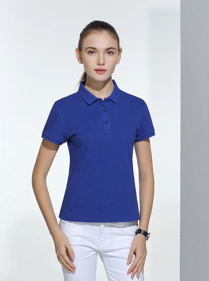Polo-shirt med Eget Tryck eller Logotyp – 100% Bomull, Unisex S–6XL (Asian)