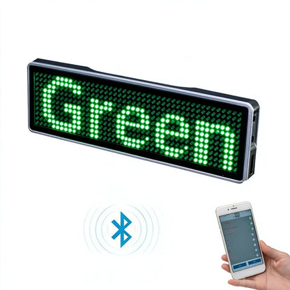 Bluetooth LED Module Name Badge DIY Programmable Scrolling Message Board Mini LED Display HD DIY Electronic Kit