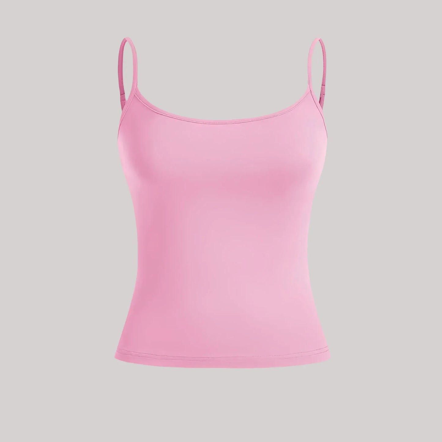 Women Tank Top Strap Slim Top for Summer Fashion Versatile Casual Breathable Micro Elastic Fabric Sleeveless Strap Top