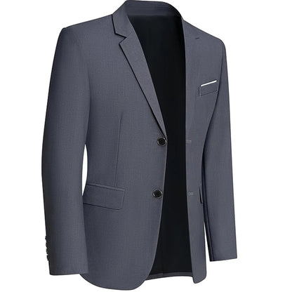 Herr Slim Fit Kavaj – Sträckbar Formell Blazer för Kontor, Bröllop & Casual, 13 Färger, Storlek S–7XL