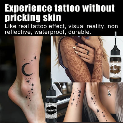 DIY Temporary Tattoo Kit with Stencils-7 Vibrant Colors with 6 Stencil Sheets Ttotal 288 Patterns,Body Art Paints for Halloween