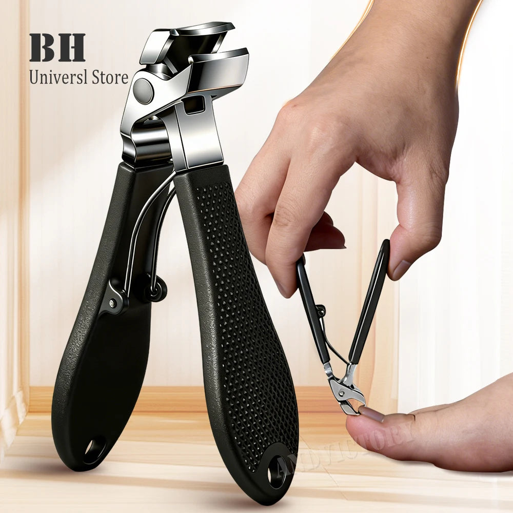 Angled Head Nail Clippers Woman Man Toenail Clipper Thick Nails Stainless Steel Curved Blade Nail Cutter Trimmer Manicure Tools