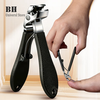 Angled Head Nail Clippers Woman Man Toenail Clipper Thick Nails Stainless Steel Curved Blade Nail Cutter Trimmer Manicure Tools