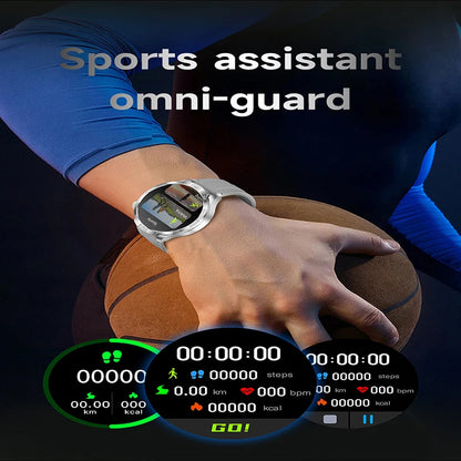 2026 New 1.85 Inch NFC Smart Watch Men Bluetooth Call NFC IP67 Waterproof Heart Rate Monitor Compass Sports Fitness Smartwatch