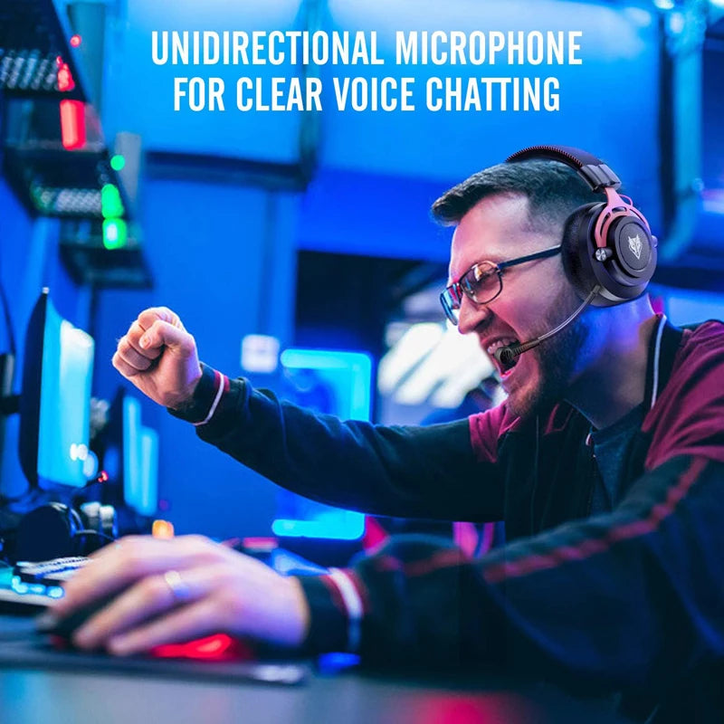 NUBWO G03 Trådlöst Gaming Headset – 3 Anslutningslägen 2.4GHz Bluetooth 3,5mm 50mm 100h ≤20ms CE/FCC PS5 PS4 PC Xbox Röd Grön
