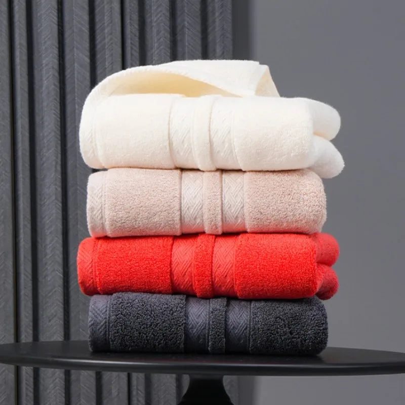 1/2/3pcs Grey Bath Towels Set for Adults - Absorbent Luxury Cotton Towels for Bathroom Home Hotel Beauty Salon Beach Gift Towels