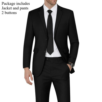 Men Suits Sets High Quality For Wedding Elegant 2 Pieces Jackets Pants Stretch Blazers Tailored Formal Full 2025 Costume