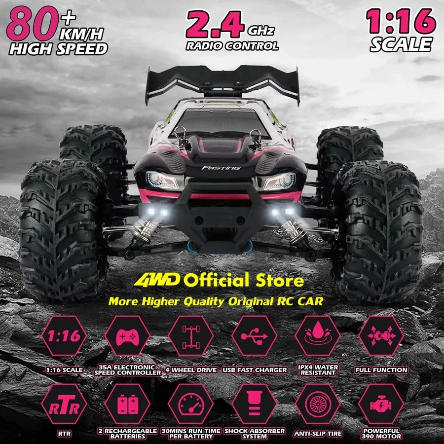 4WD radiostyrd bil i skala 1:16 med 4 kanaler