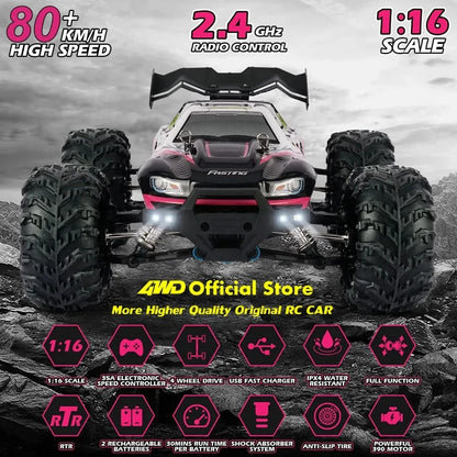4WD radiostyrd bil i skala 1:16 med 4 kanaler