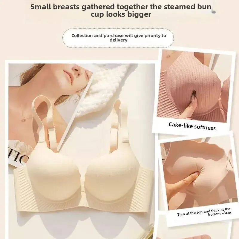 2026 New Push Up Bra for Small Chest  Ultra Thick 6CM Padded No Steel Ring Comfortable & Sexy Lift Lingerie for Flat Chest Women