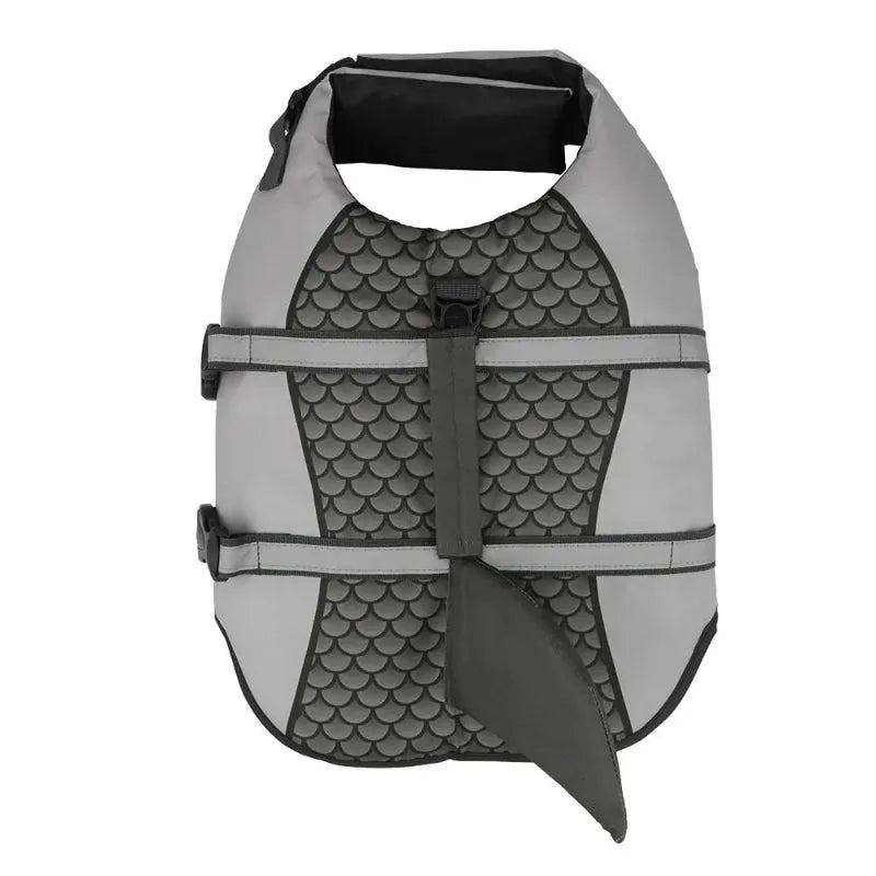 Shark Dog Life Jacket Enhanced Buoyancy Small Dogs Swimming Clothes Safety Vest with Handle for Medium Large Dog Surfing Costume