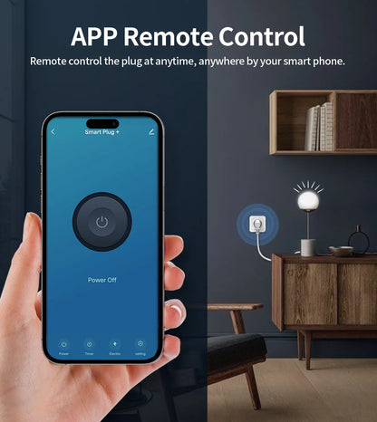 TNCE Tuya Smart Plug WiFi/Zigbee3.0 Socket 16A/20A Power Monitor Remote Control Smart Life APP Remote Control Voice Contr Alexa