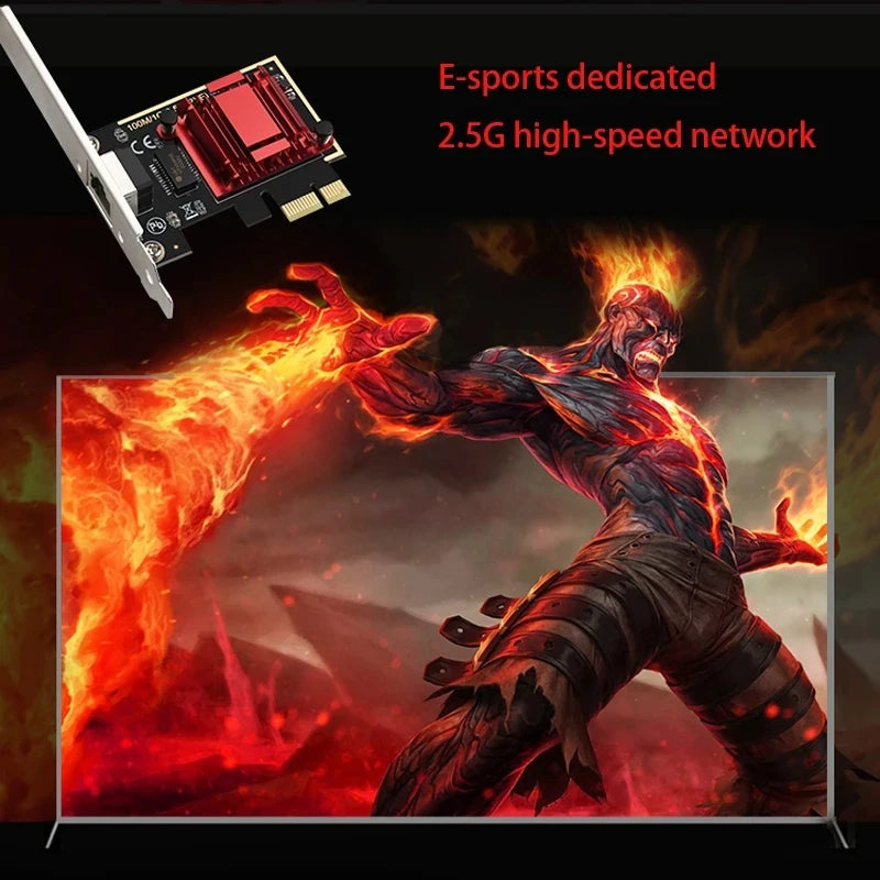 PCIe-nätverkskort 2,5 GbE med RJ45 – RTL8125B