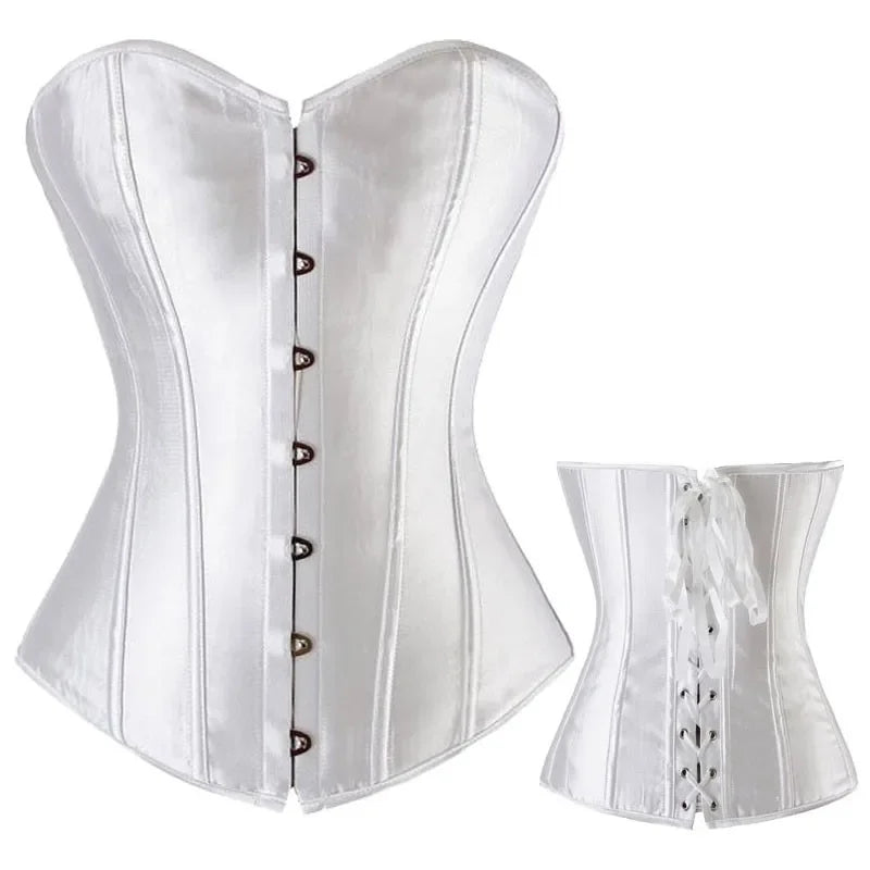 Sexig gotisk korsett shapewear dam steampunk snörning midjeträning