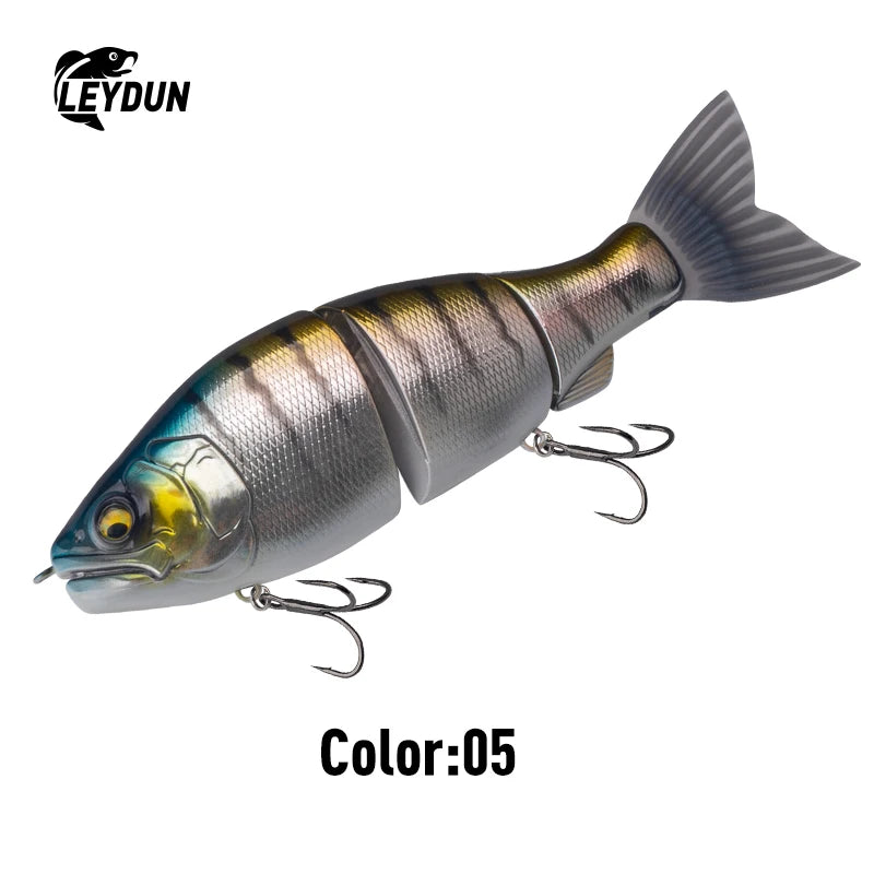 LEYDUN JOINTED CLAW SATCHET 184mm 2.5OZ Fishing Lures Joint Body Glide Swimbaits Floating Powerful S-Shaped Big Hard Baits Bass