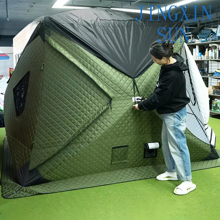 Custom Outdoor Portable Sauna Tent for Woodfire Dry Sauna Spa Tent with Waterproof Fly and Floor