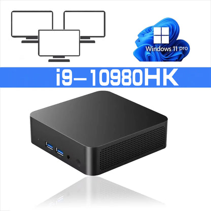 2026 Intel I9 10980HK N150 Mini PC Portable Gaming 16/32GB RAM WIFI6 BT5.2 4K 1/2TB SSD 1000Mbps Mini Gamer Computer PC