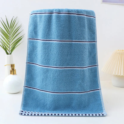 Thickened Cotton Towel with Strong Water Absorption Universal Towel for Adults and Children Solid ColorSkin Friendly Towel